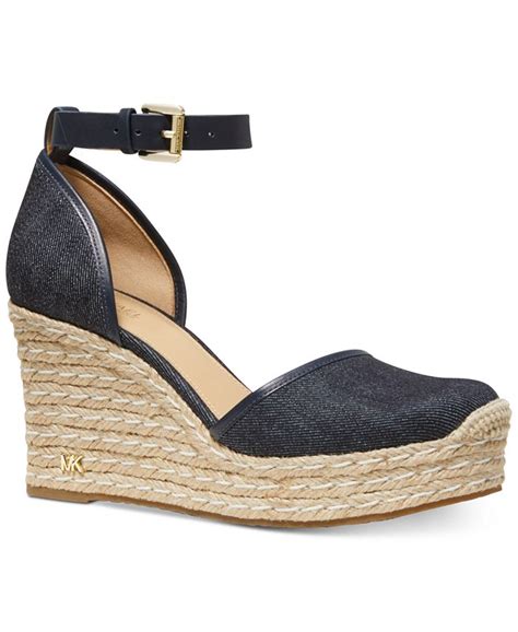 michael michael kors women's kendrick wedge espadrilles|michael kors wedge boots.